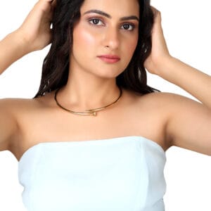 Anti Tarnish Gold Plated 18KT Screw Style Choker