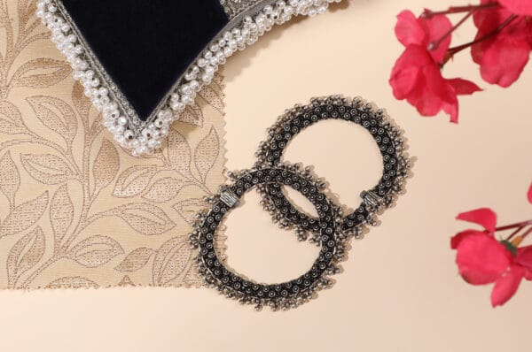 Anklets, Silver anklets, beads anklet, charms anklet, rajasthani anklet