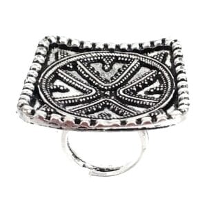 Boho ring, Silver ring, Finger ring, Black metal ring, rings, Oxidised ring, hoopsnloops