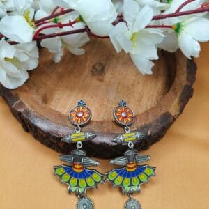 Hand Painted Boho Earrings