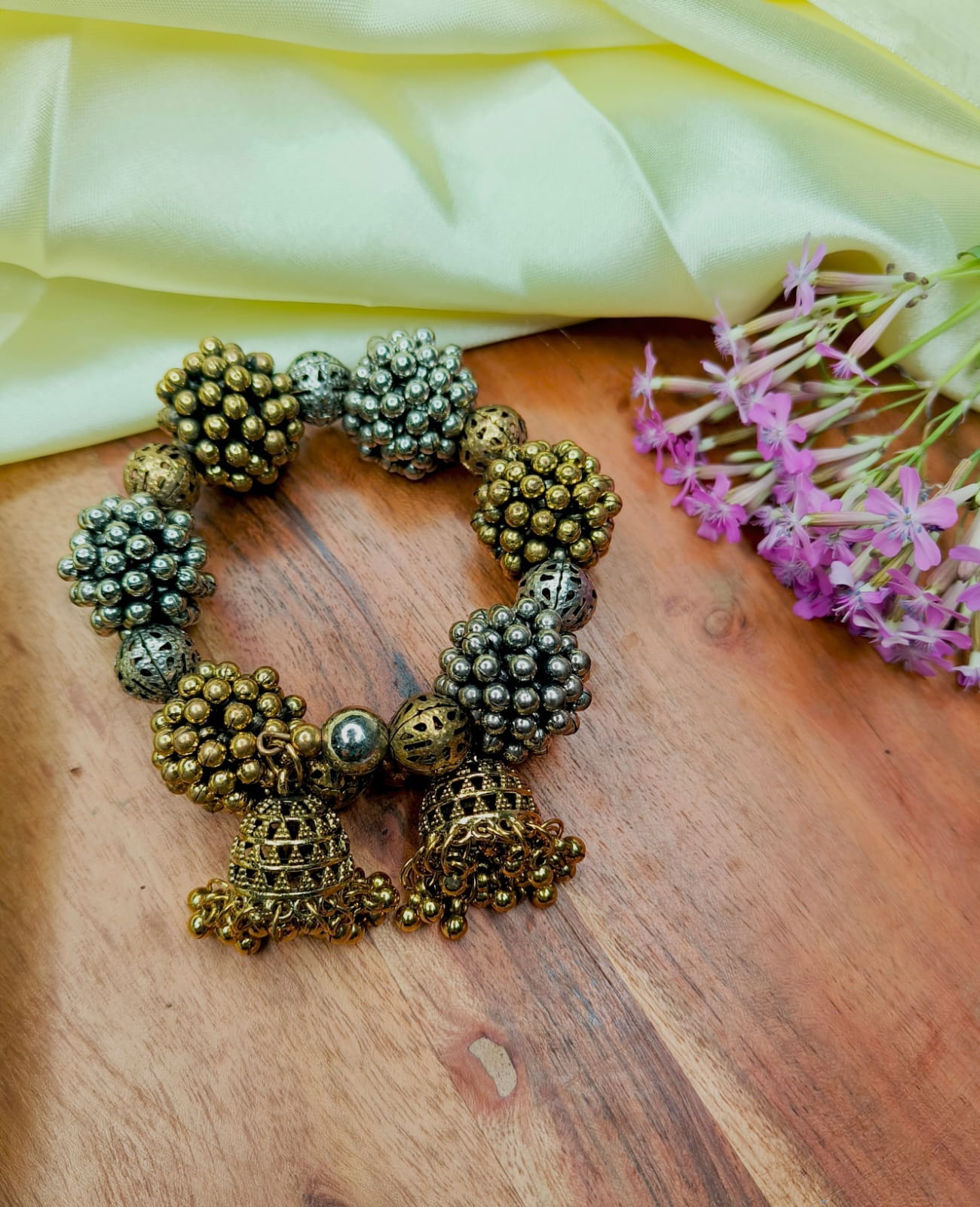 Kada, bangle, bangle bracelet, topopen kada, rajasthani bangle, Rajasthani kangan, round silver bangle, indian Bangle, bracelet, dual tone bracelet, Juda accessory